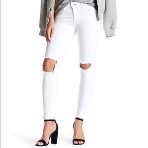 Rag & Bone Capri Distressed white 26